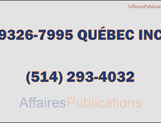 9326-7995 QUÉBEC INC