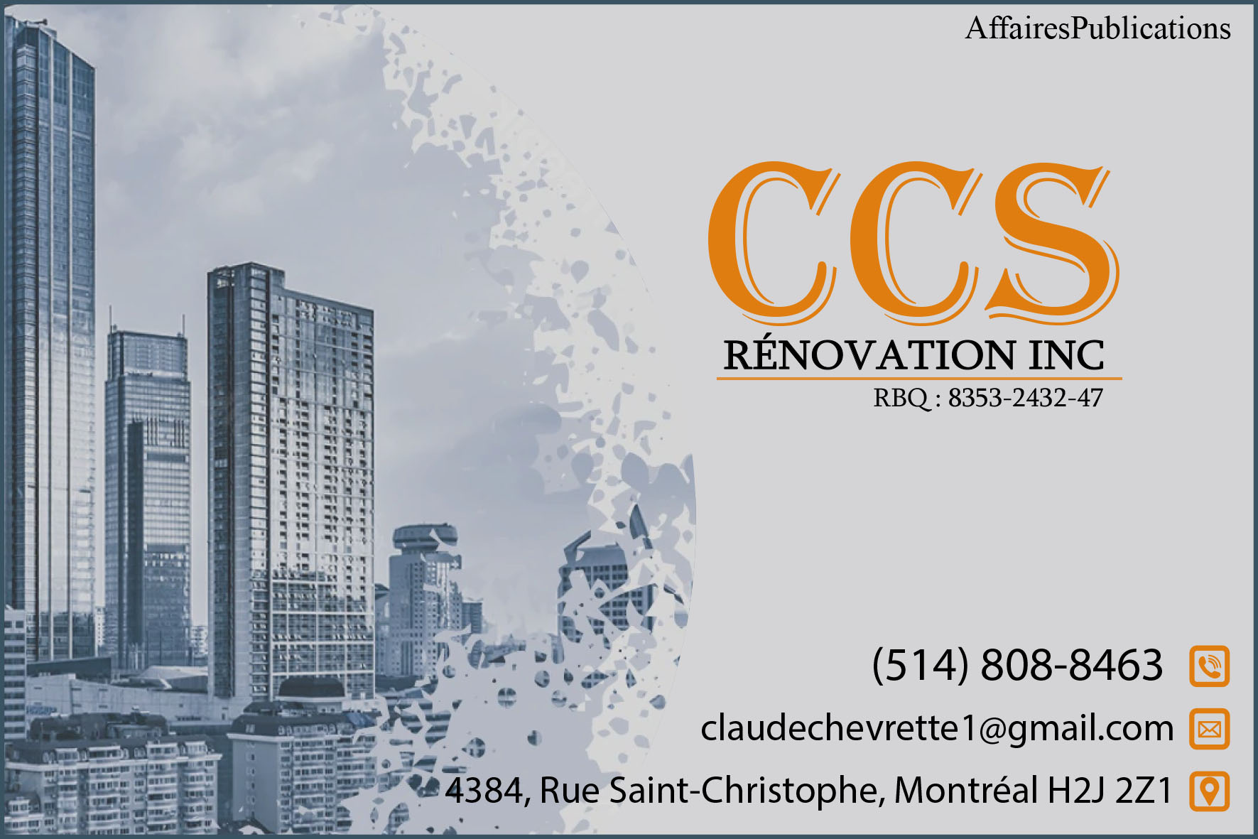 CCS RÉNOVATION INC