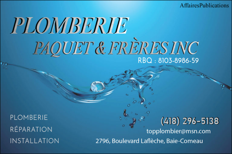 PLOMBERIE PAQUET & FRÈRES INC