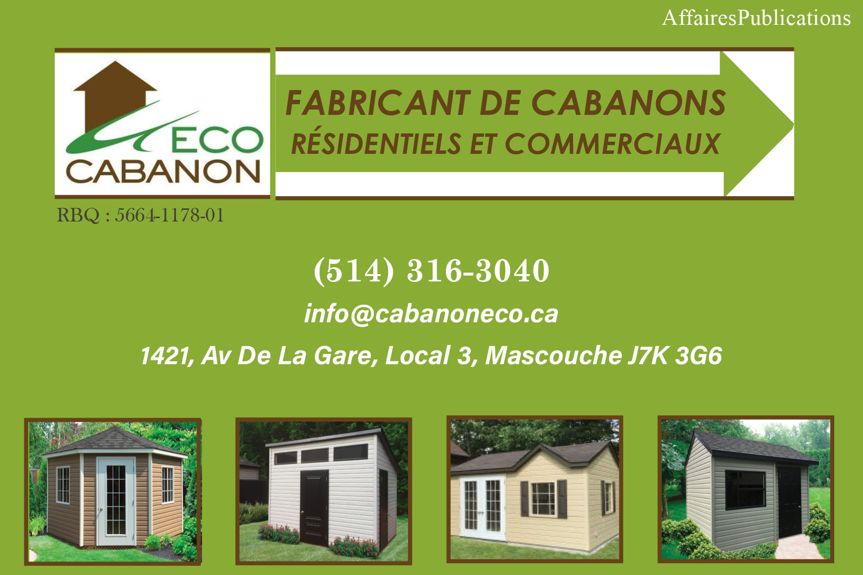 CABANONS ÉCO INC