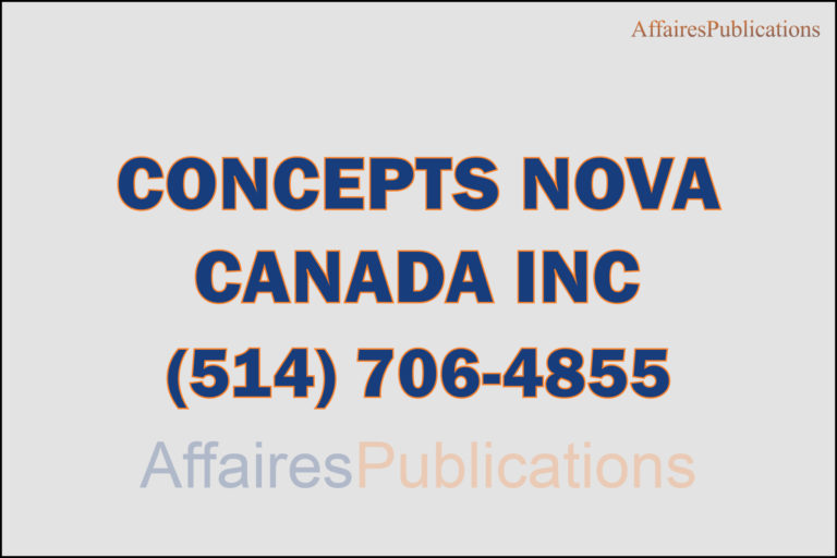 CONCEPTS NOVA CANADA INC
