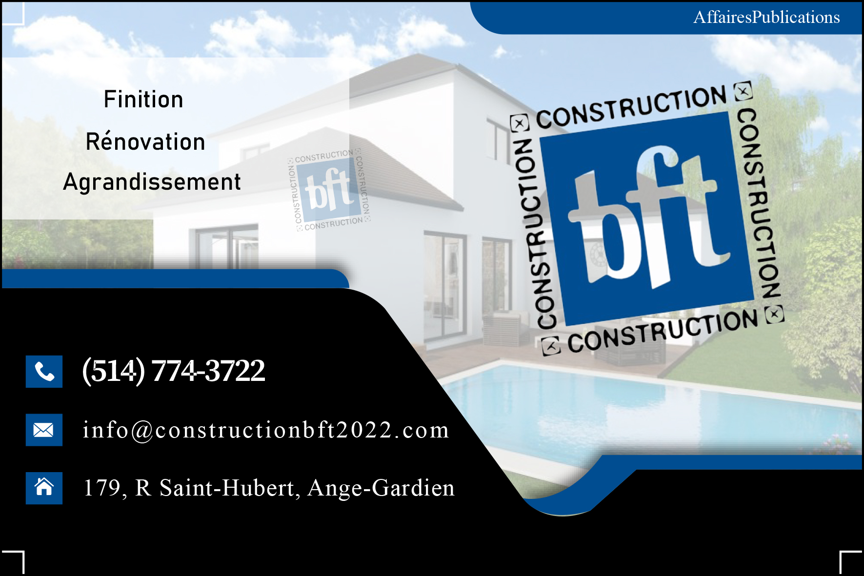 CONSTRUCTION BFT 2022 INC
