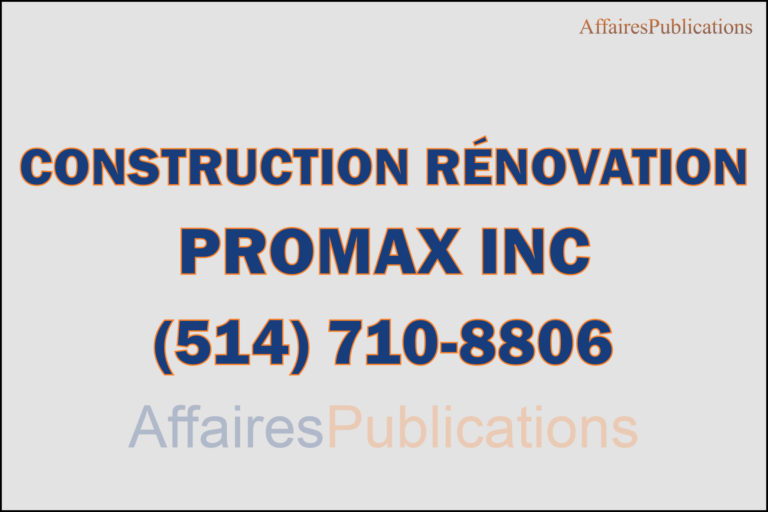 CONSTRUCTION RÉNOVATION PROMAX INC