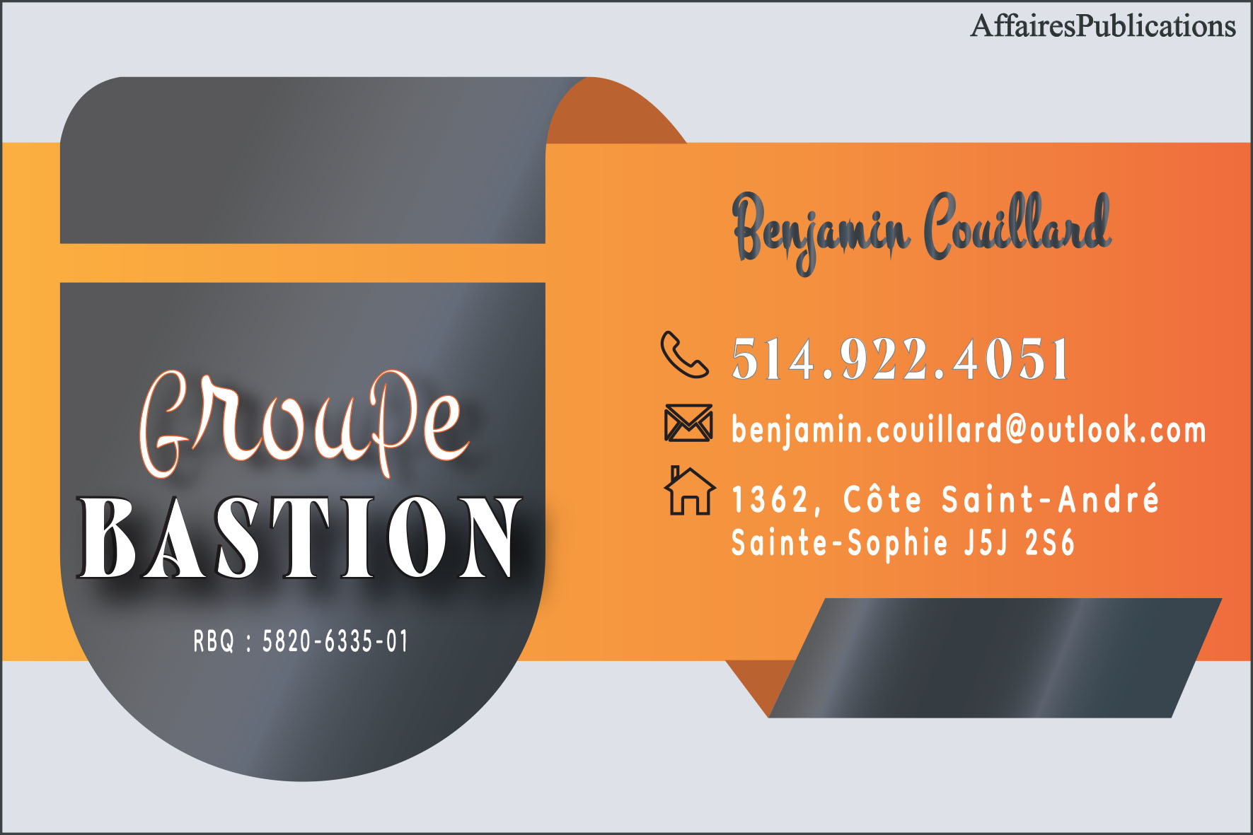 GROUPE BASTION INC