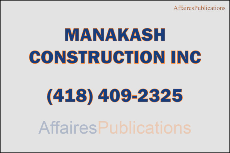 MANAKASH CONSTRUCTION INC