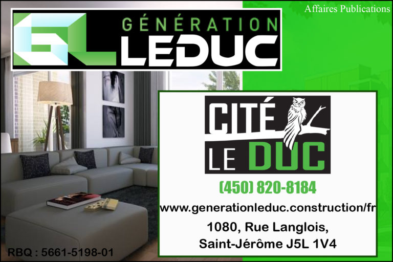 GÉNÉRATION LEDUC CONSTRUCTION