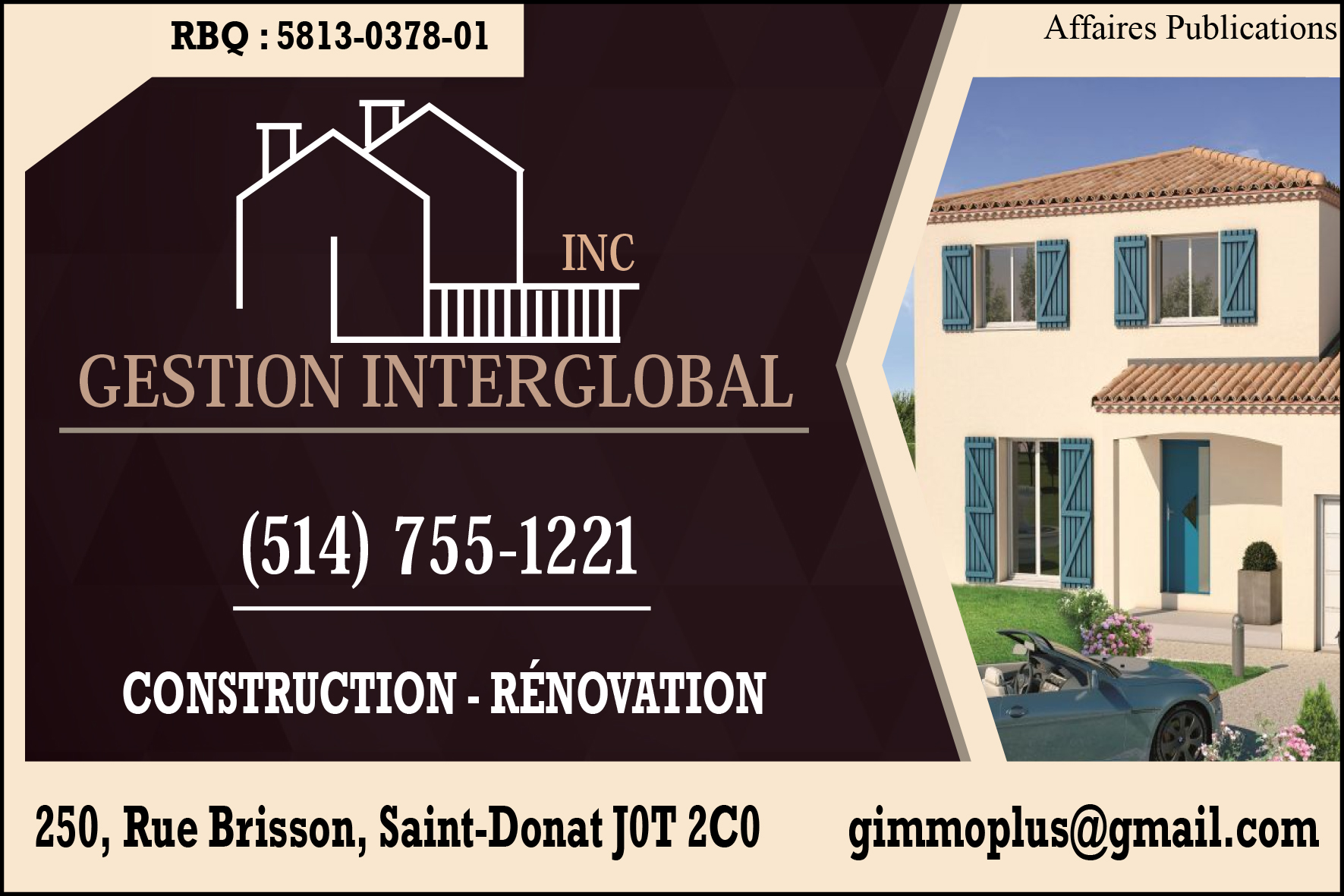 GESTION INTERGLOBAL INC