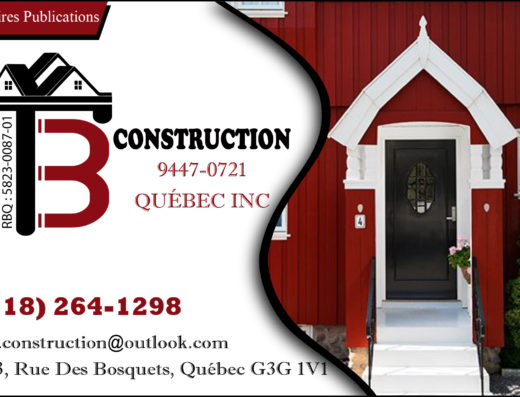 T.B.CONSTRUCTION 9447-0721 QUÉBEC INC