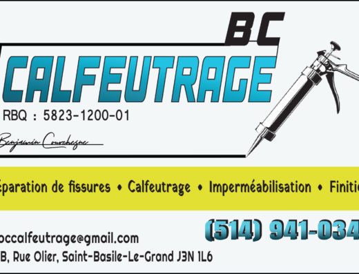 BC CALFEUTRAGE INC