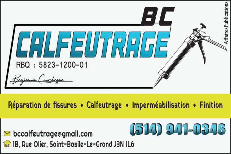 BC CALFEUTRAGE INC