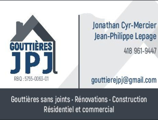 LES GOUTTIÈRES JPJ INC