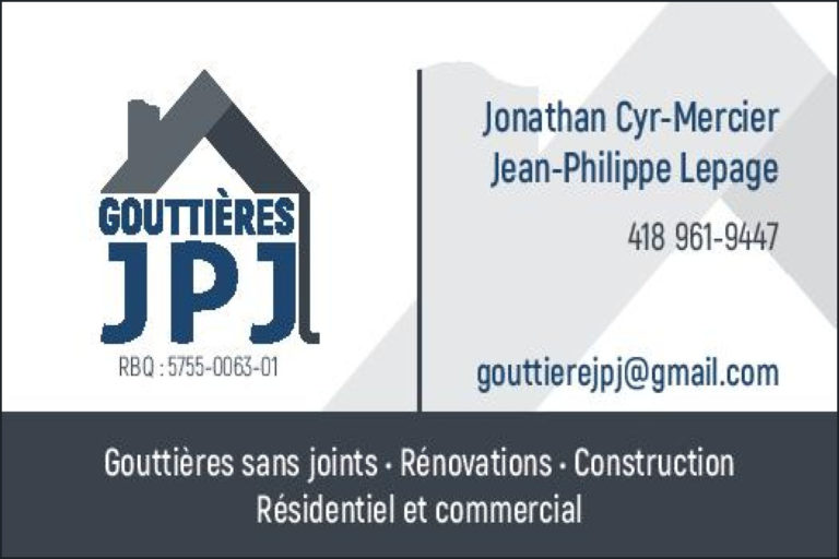 LES GOUTTIÈRES JPJ INC