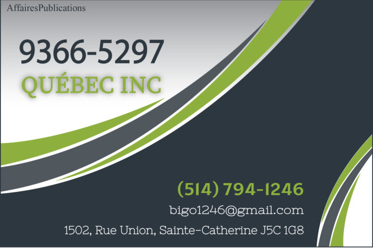 9366-5297 QUÉBEC INC