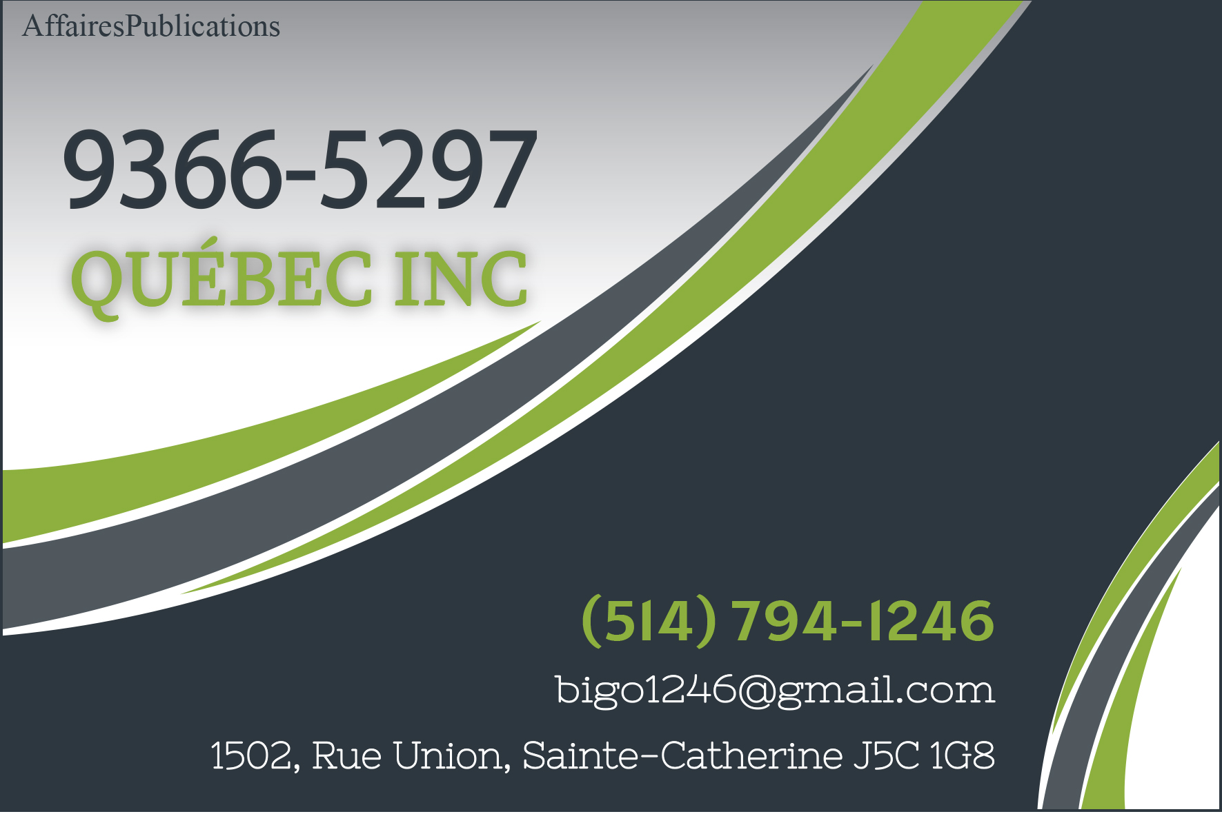 9366-5297 QUÉBEC INC