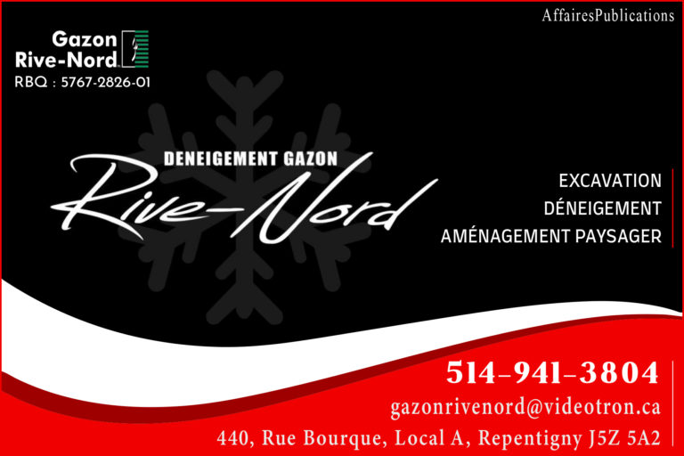 GAZON RIVE-NORD INC DÉNEIGEMENT RIVE-NORD