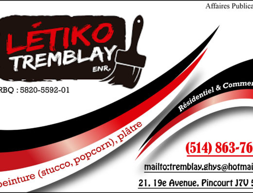 LES ENTREPRISES LÉTIKO TREMBLAY