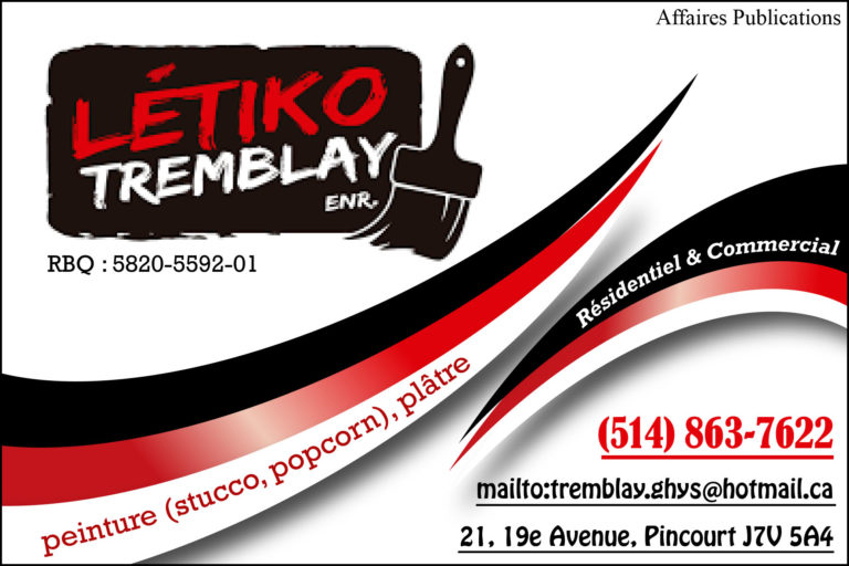 LES ENTREPRISES LÉTIKO TREMBLAY