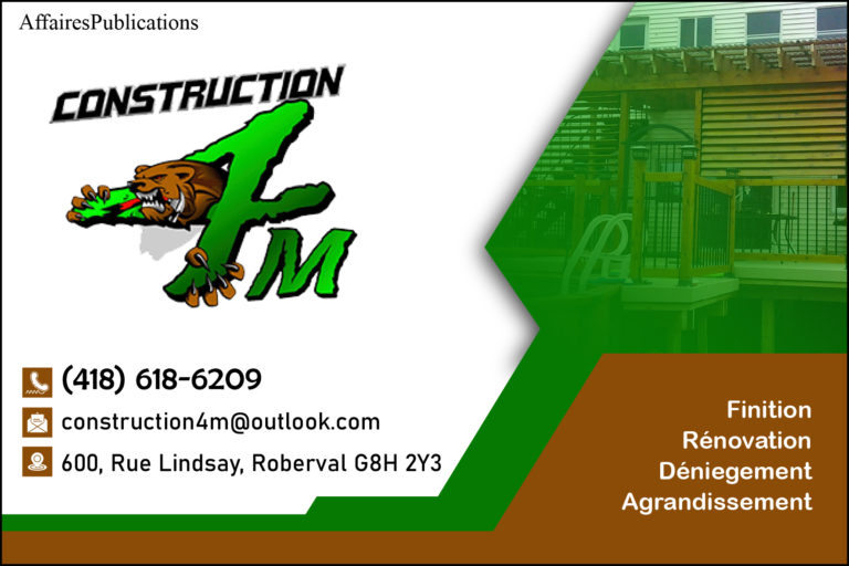 CONSTRUCTION 4M <br/> 9317-8291 QUÉBEC INC