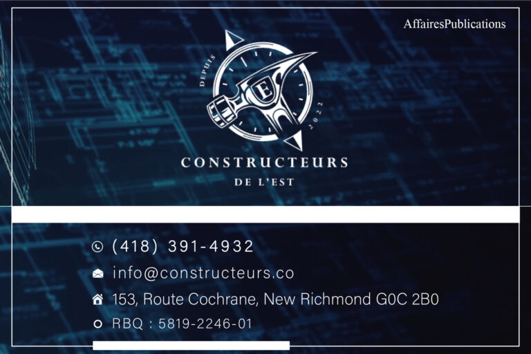 CONSTRUCTEURS DE L&rsquo;EST INC