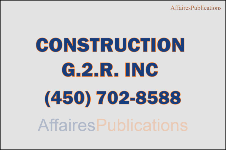 CONSTRUCTION G.2.R. INC