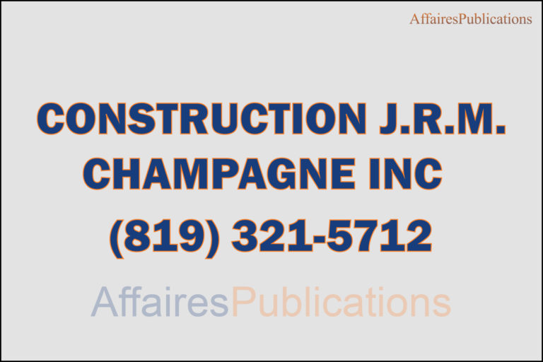 CONSTRUCTION J.R.M. <br/> CHAMPAGNE INC