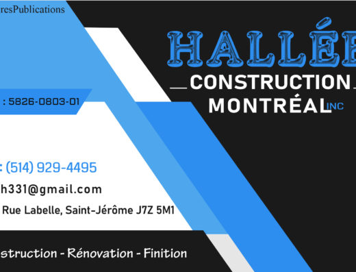 HALLÉE CONSTRUCTION MONTRÉAL
