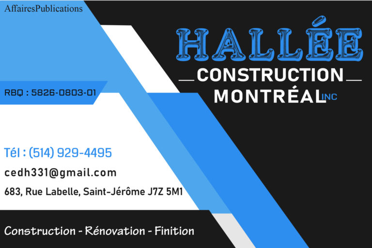 HALLÉE CONSTRUCTION MONTRÉAL