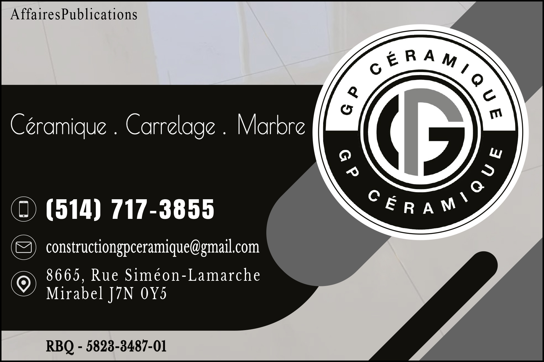 G.P. CÉRAMIQUE INC