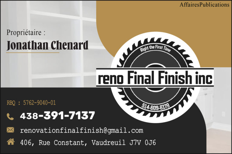 RÉNOVATION FINITION FINALE  INC