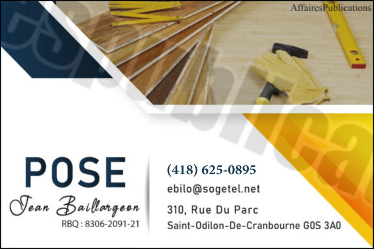 POSE JEAN BAILLARGEON INC