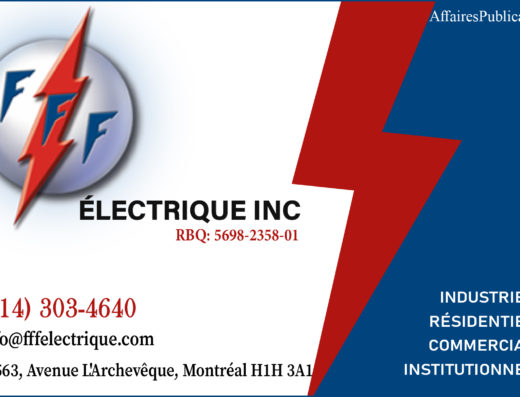 FFF ÉLECTRIQUE 2015 INC