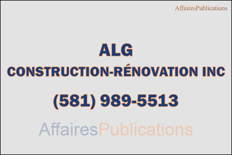 ALG CONSTRUCTION-RÉNOVATION