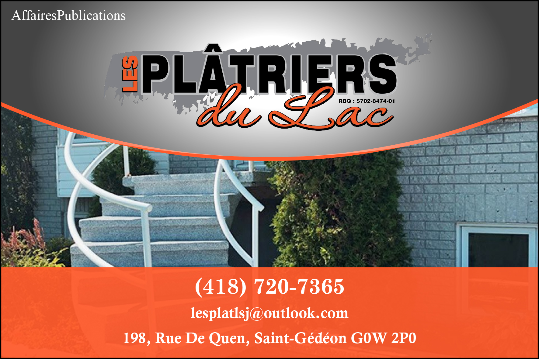 LES PLÂTRIERS DU LAC INC