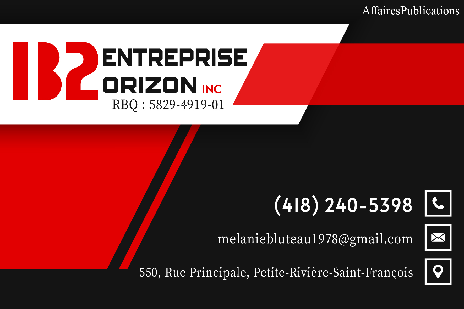 ENTREPRISE ORIZON B2 INC