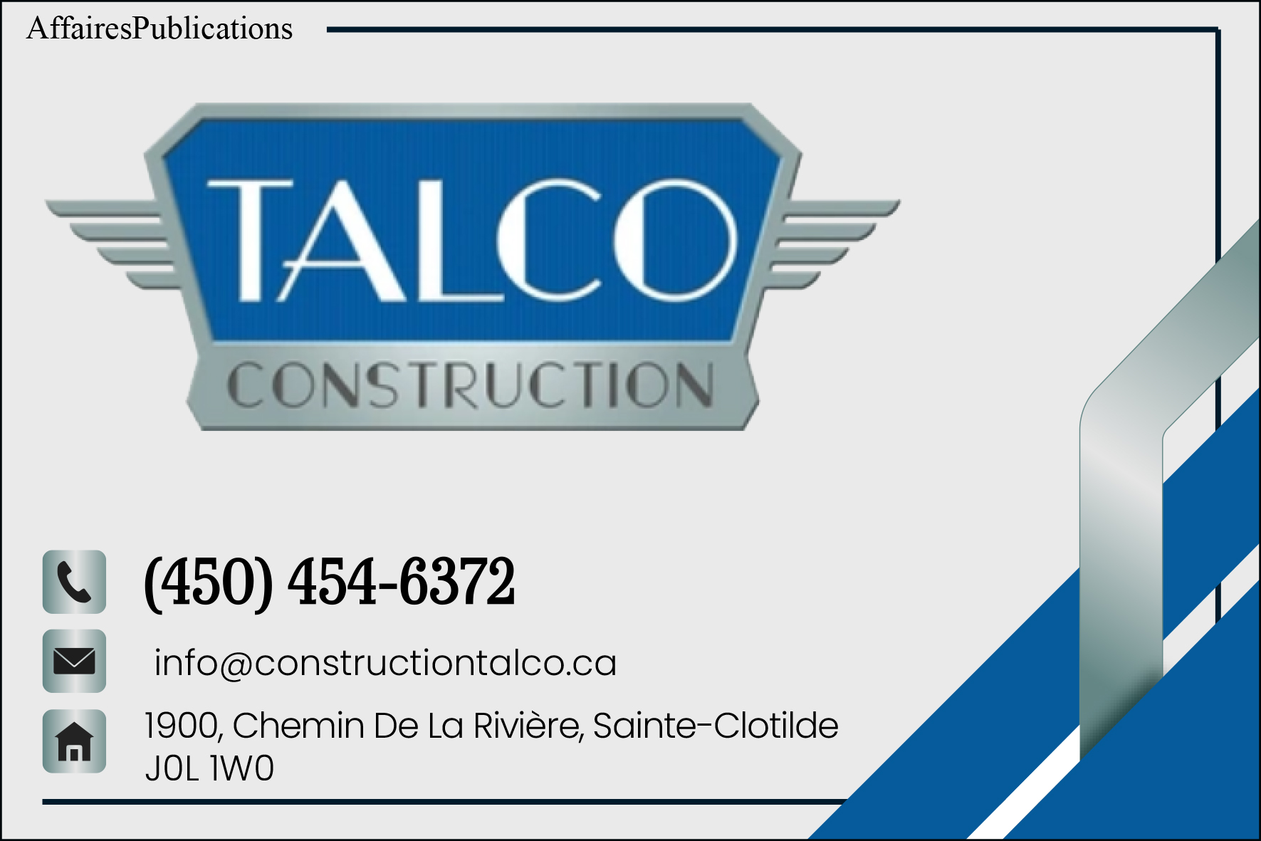 CONSTRUCTION TALCO
