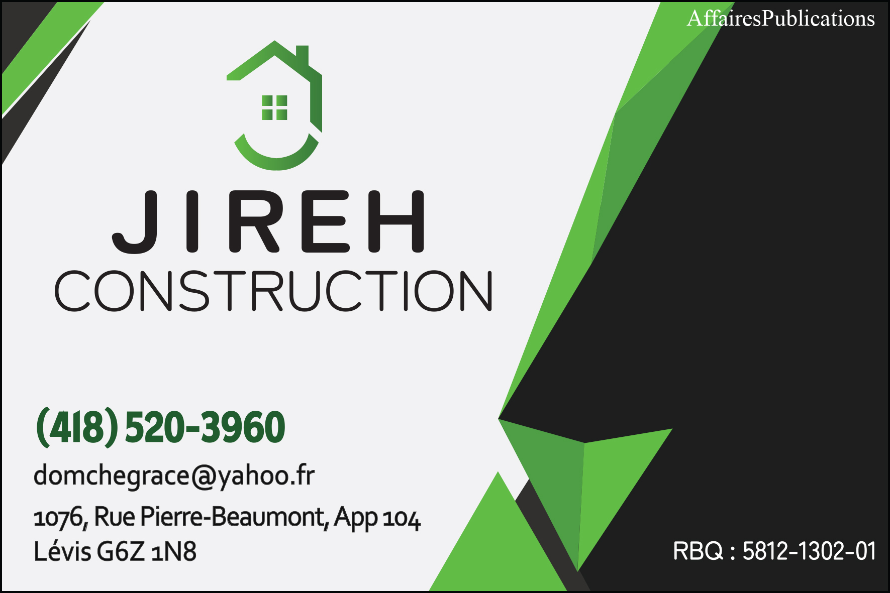 JIREH CONSTRUCTION INC