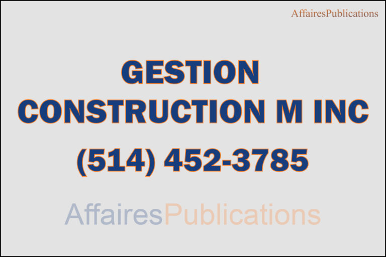 GESTION CONSTRUCTION M INC