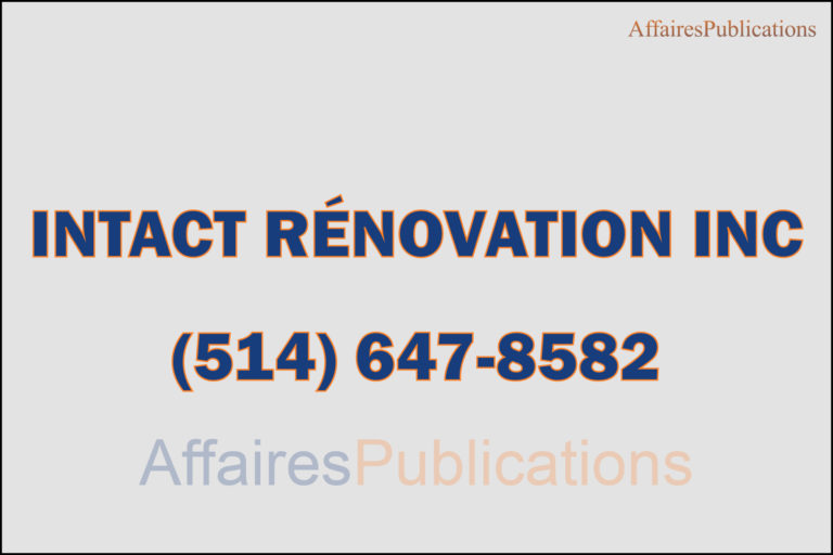 INTACT RÉNOVATION INC