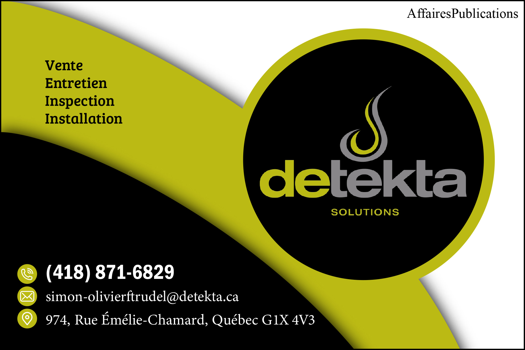 DETEKTA SOLUTIONS  2547-0956 QUÉBEC INC