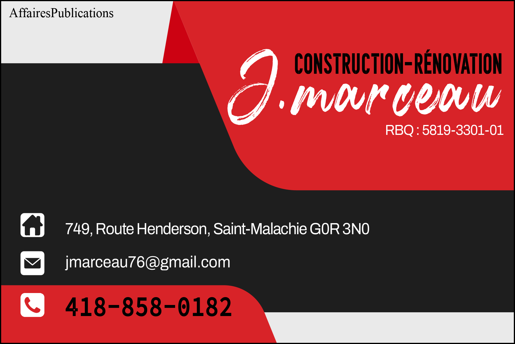 CONSTRUCTION-RÉNOVATIONJ. MARCEAU INC