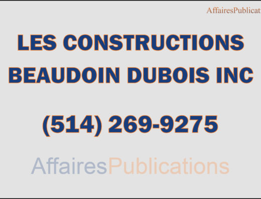 LES CONSTRUCTIONS<br/>BEAUDOIN DUBOIS INC