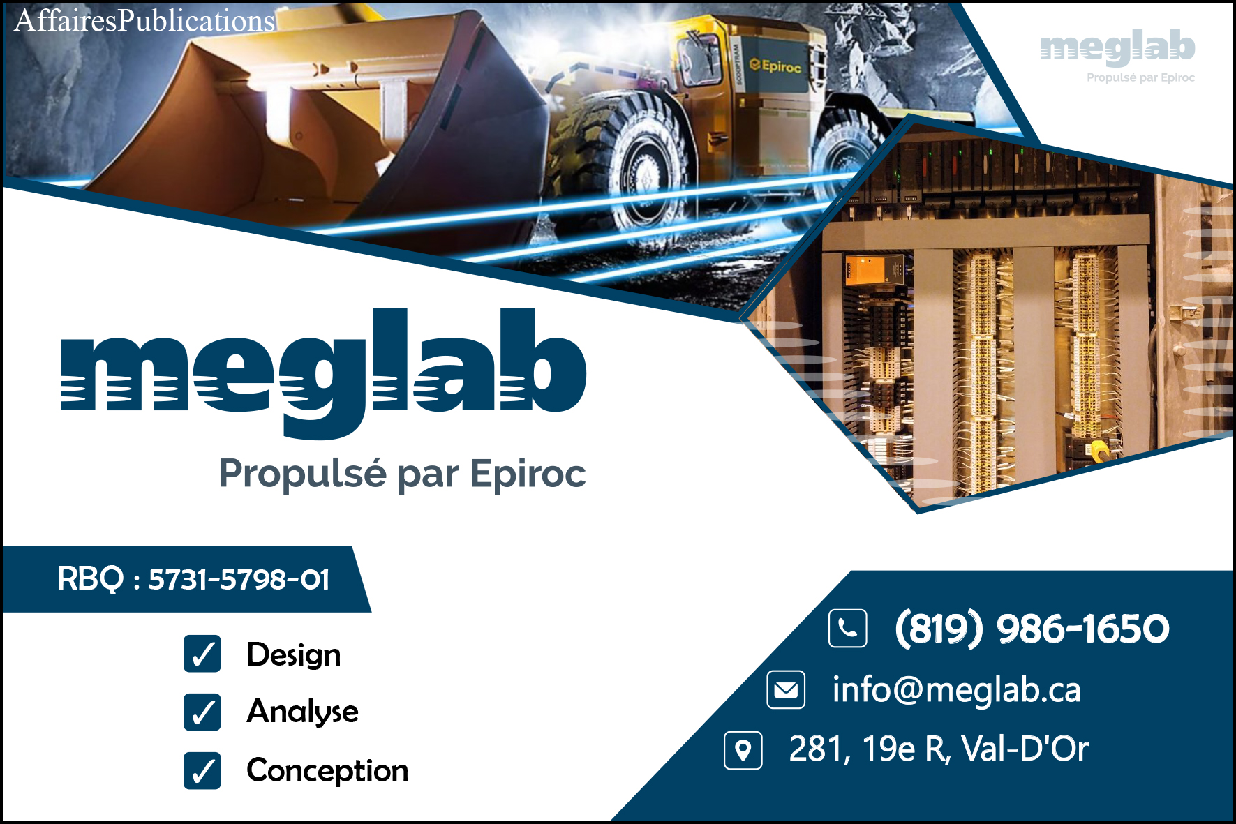 MEGLAB CONSTRUCTION INC
