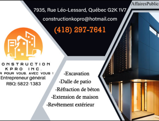 CONSTRUCTION KOPRO <br/> 9471-4110 QUÉBEC INC