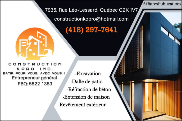 CONSTRUCTION KOPRO <br/> 9471-4110 QUÉBEC INC