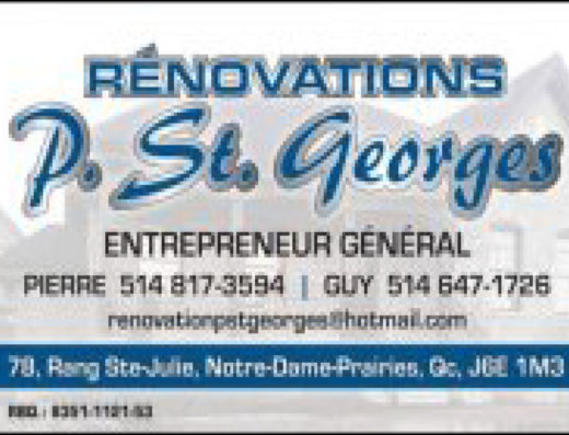 RÉNOVATION P. ST-GEORGES