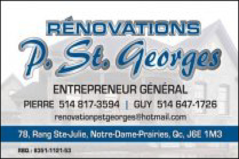 RÉNOVATION P. ST-GEORGES