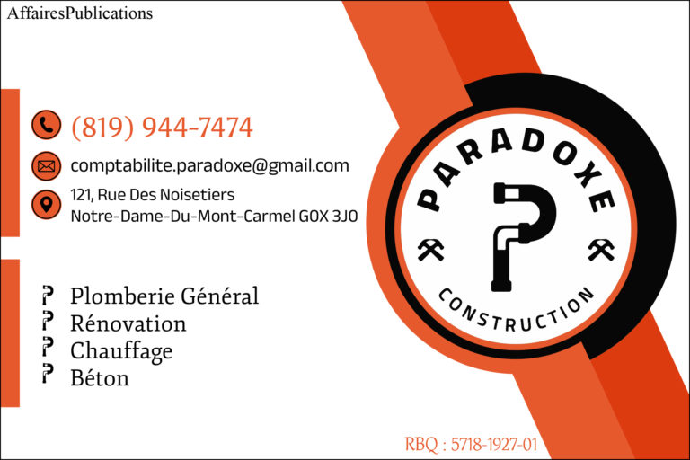 PARADOXE CONSTRUCTION
