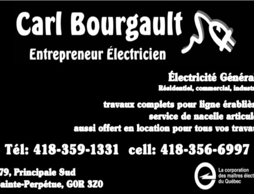 CARL BOURGAULT ENTREPRENEUR ÉLECTRICIEN