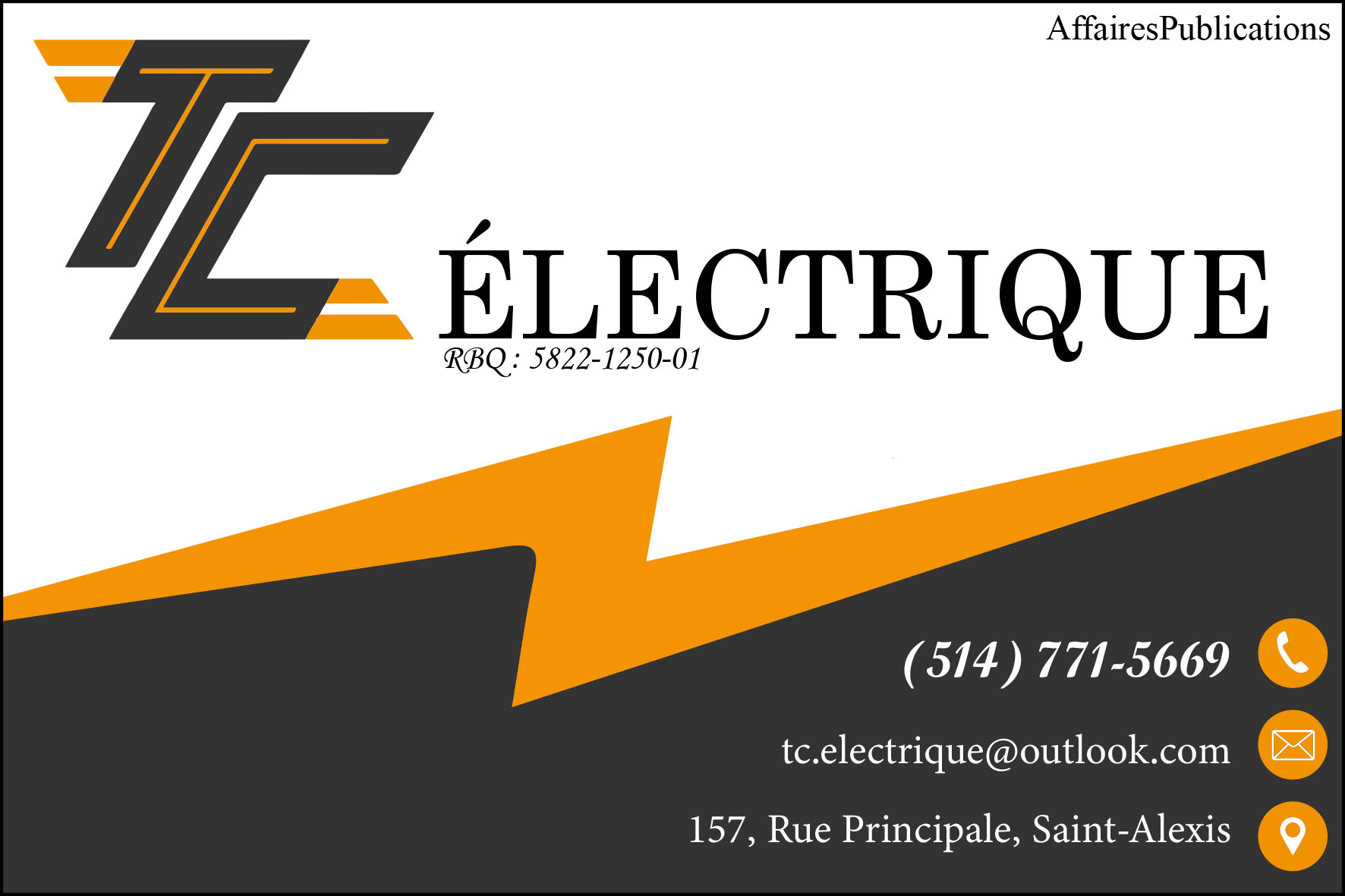 TC ÉLECTRIQUE INC