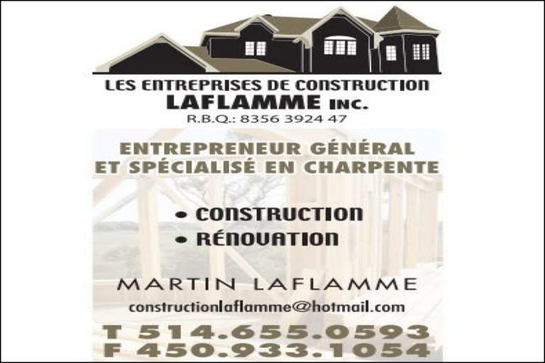 LES ENTREPRISES DE CONSTRUCTION LAFLAMME INC